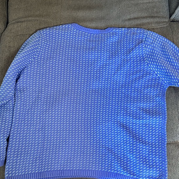Blue Patterned Sweater - Picture 3 of 5